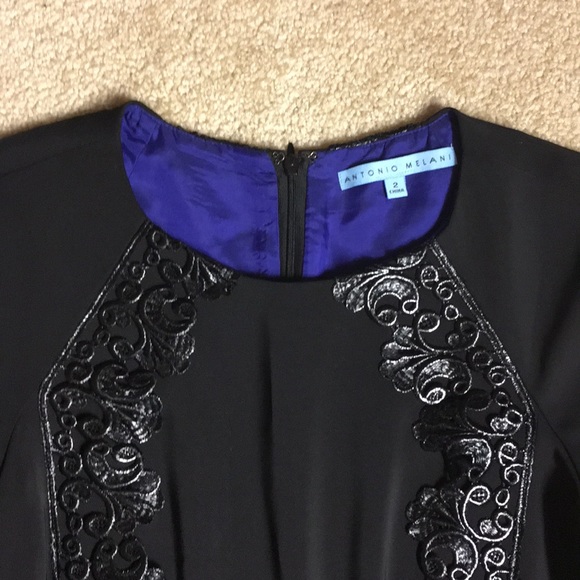 Antonio Melani size 2 black dress - Picture 2 of 7